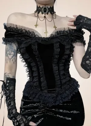 Steampunk Gothic Velvet Top