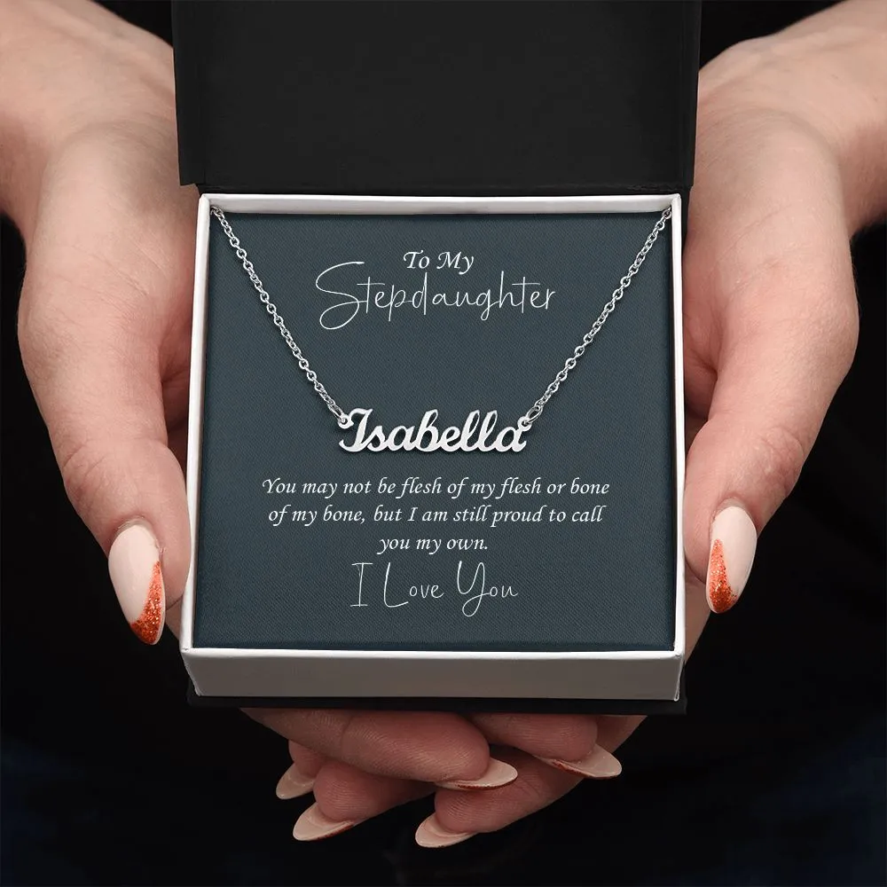 Stepdaughter Gift- Custom Name Necklace