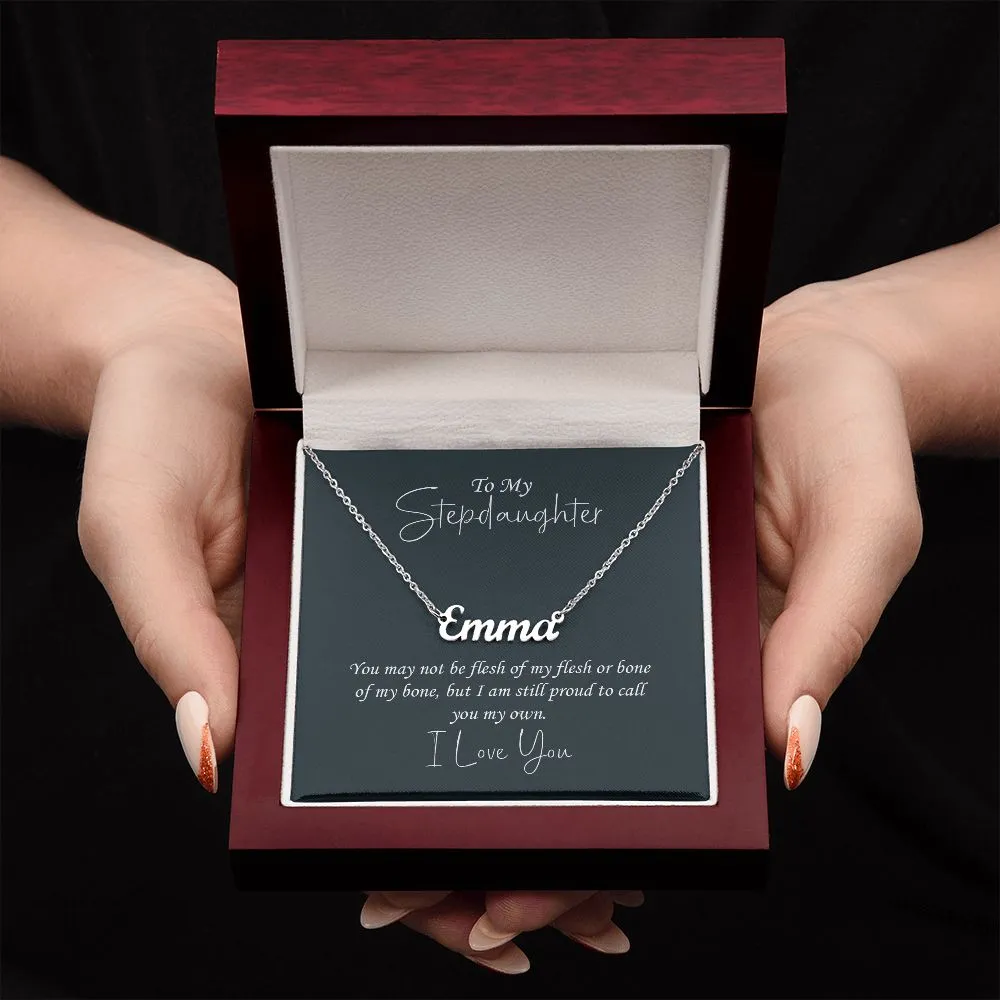 Stepdaughter Gift- Custom Name Necklace