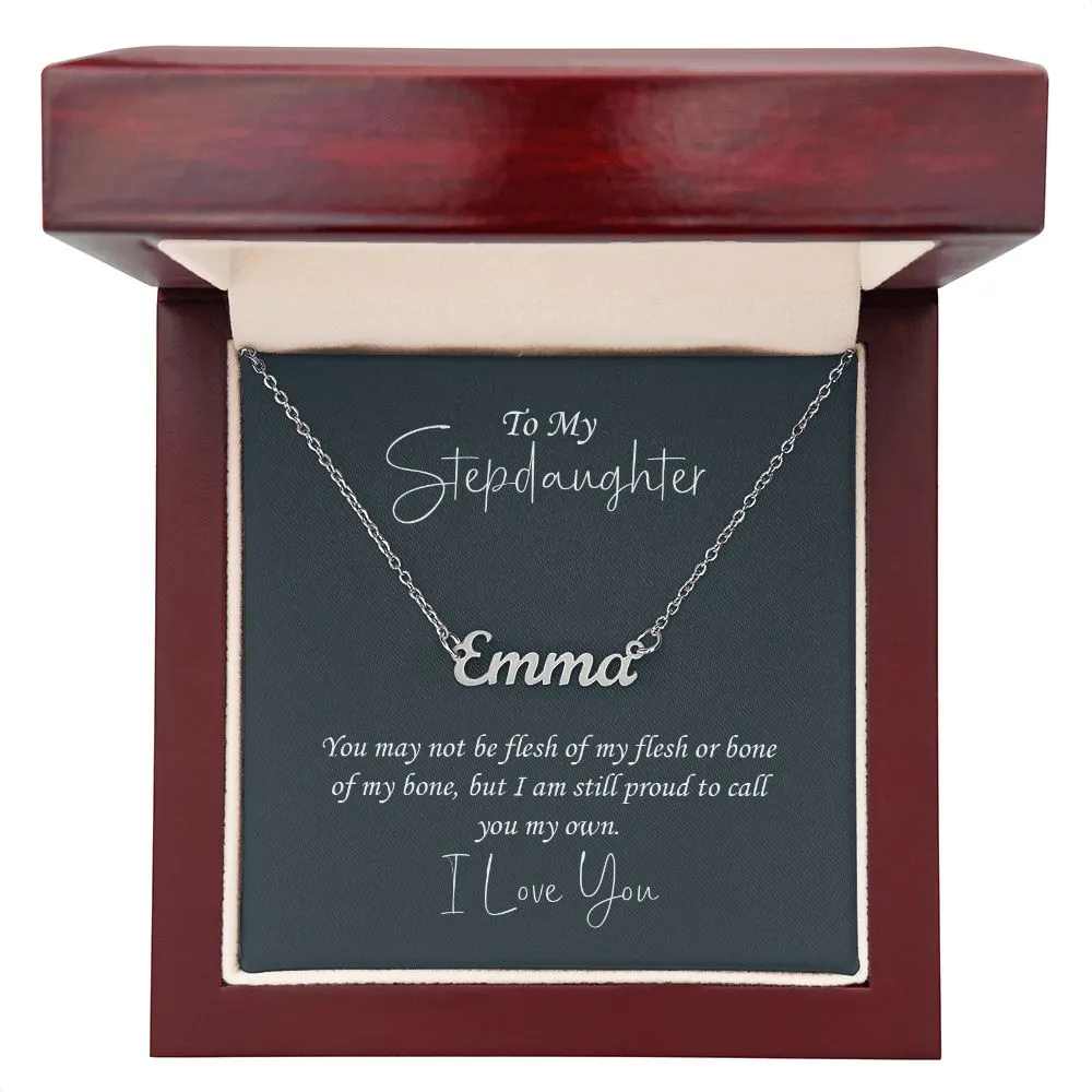 Stepdaughter Gift- Custom Name Necklace