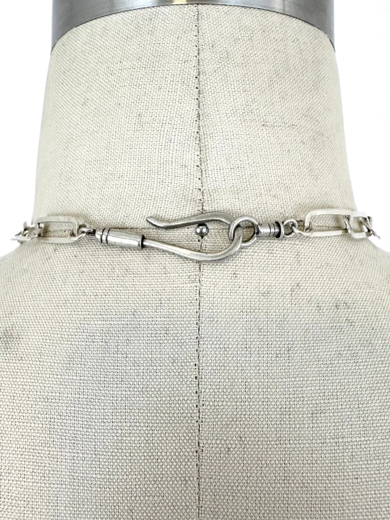 Sterling Silver Amethyst Chain Necklace