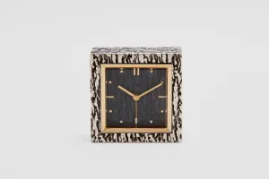 Sterling Silver Boucheron Travel Alarm Clock