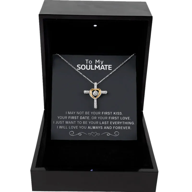 Sterling Silver Cross Jewel Pendant Necklace