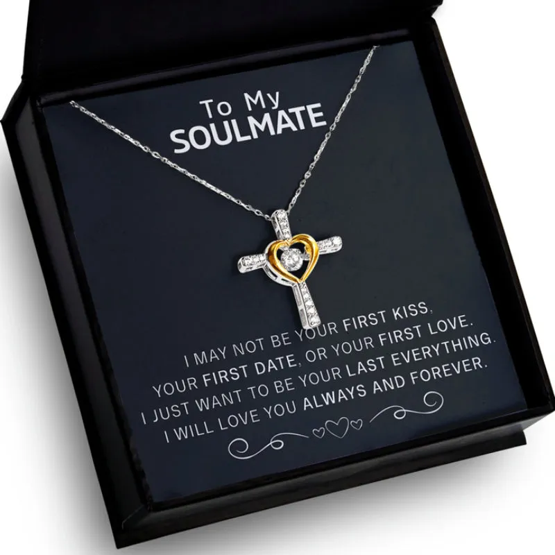Sterling Silver Cross Jewel Pendant Necklace