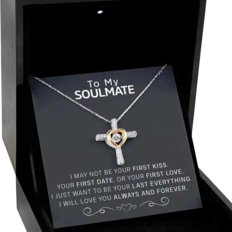 Sterling Silver Cross Jewel Pendant Necklace