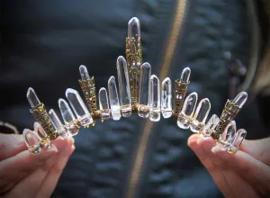 Stone of Light Crystal Crown :: Brass