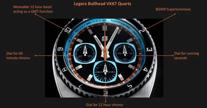 Straton Legera Bullhead - VK67 Mecha-Quartz (Brown)