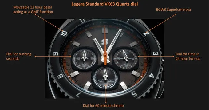 Straton Legera Standard - VK63 Mecha-Quartz (Brown)