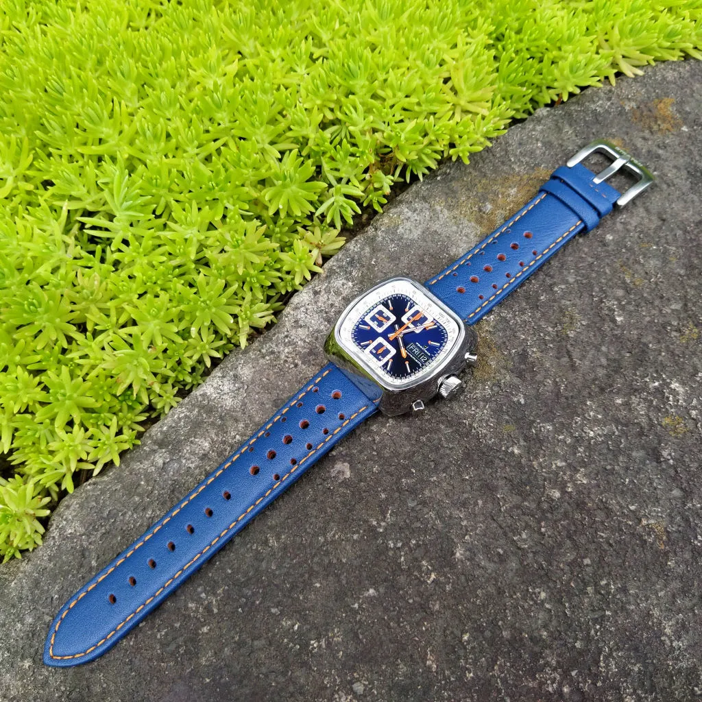 Straton Speciale - Swiss Valjoux 7750 (Blue, Polished&nbsp;Case)