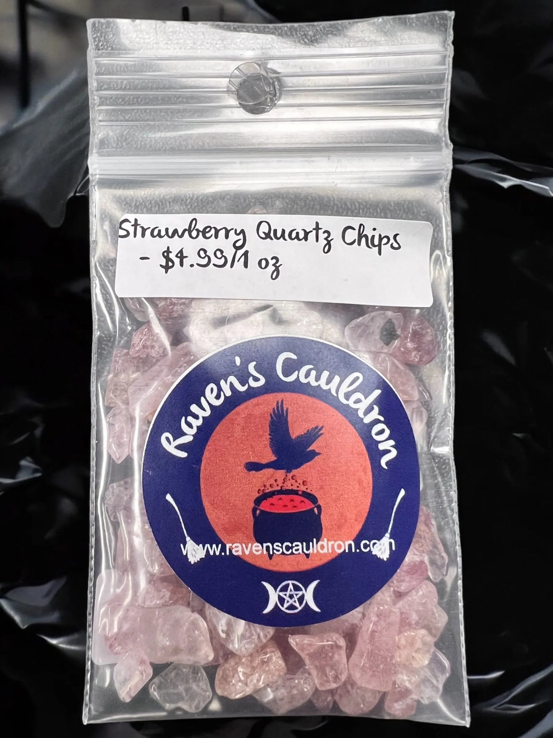 Strawberry Quartz Gemstone Chips