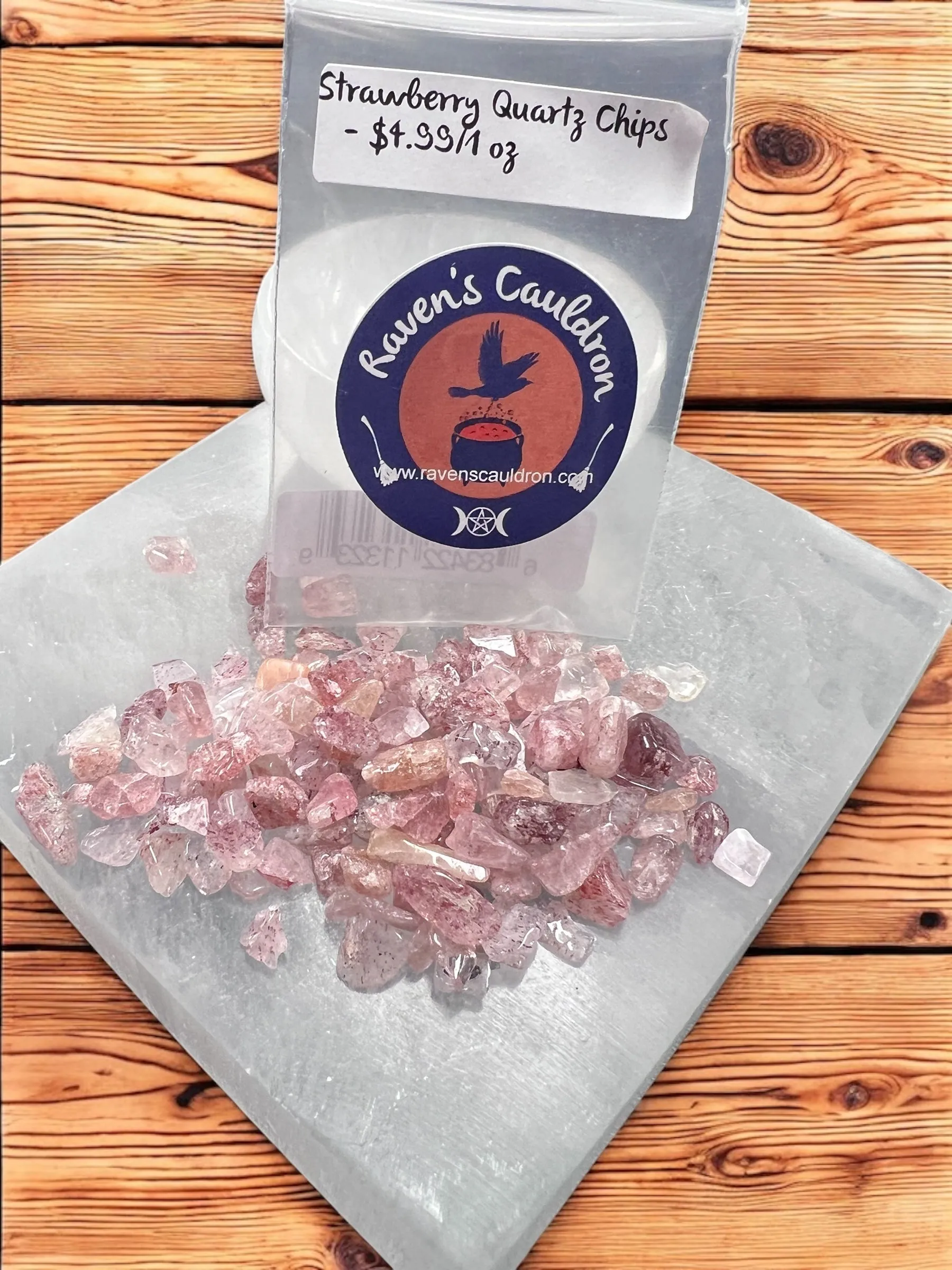Strawberry Quartz Gemstone Chips