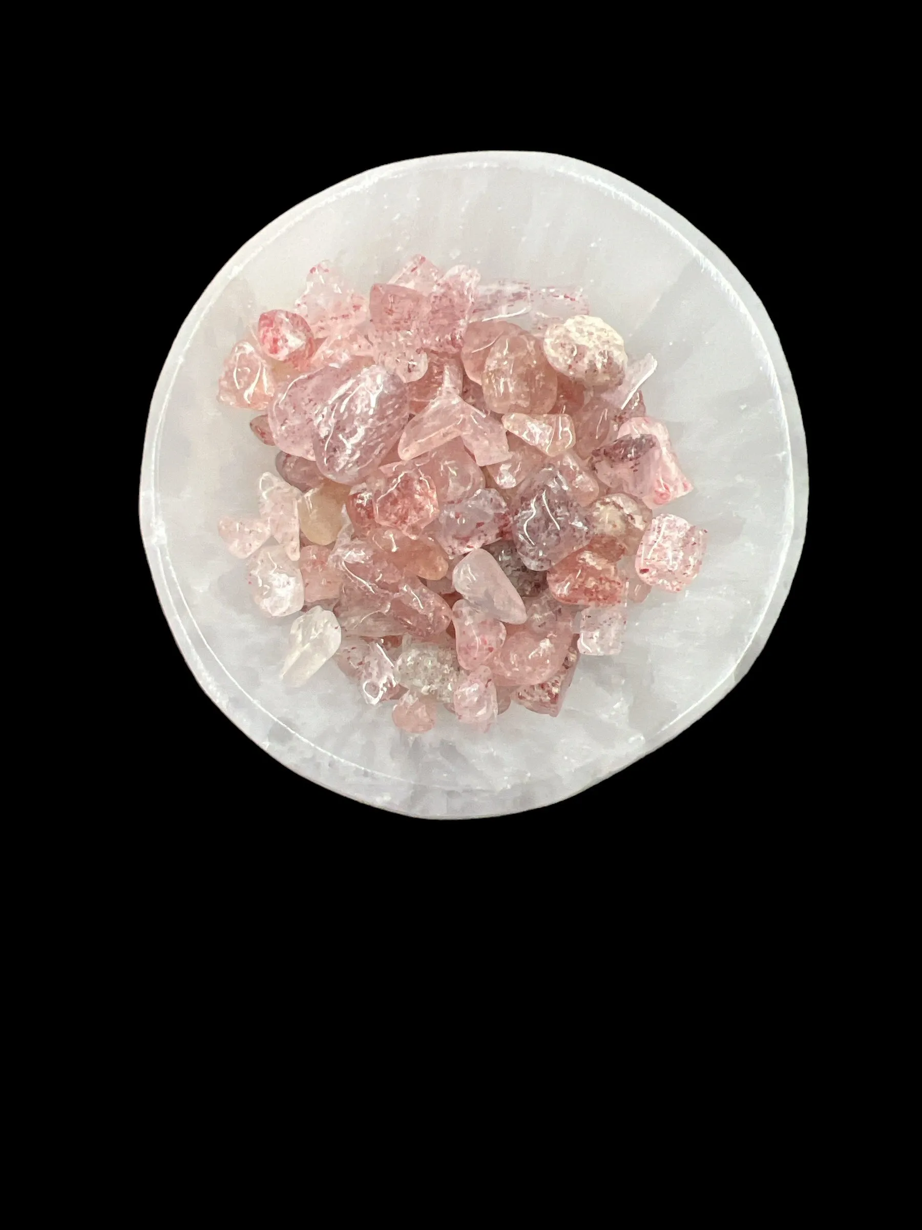 Strawberry Quartz Gemstone Chips