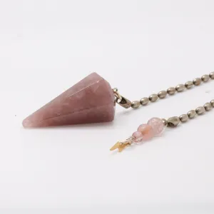 STRAWBERRY QUARTZ PENDULUM