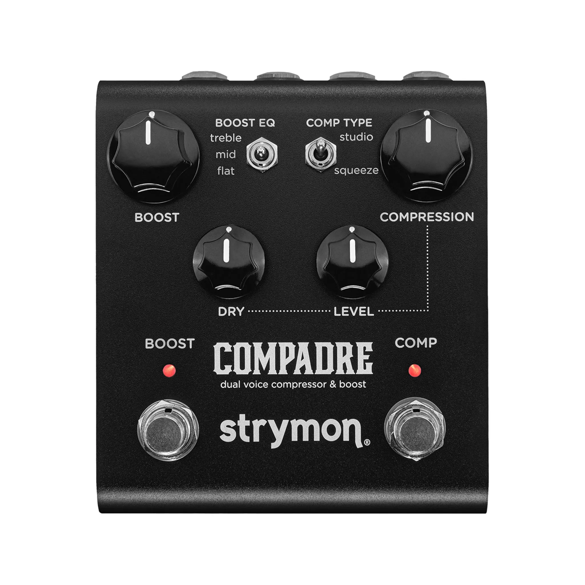 Strymon Compadre Dual Voice Compressor & Boost Guitar Effects Pedal, Midnight Edition