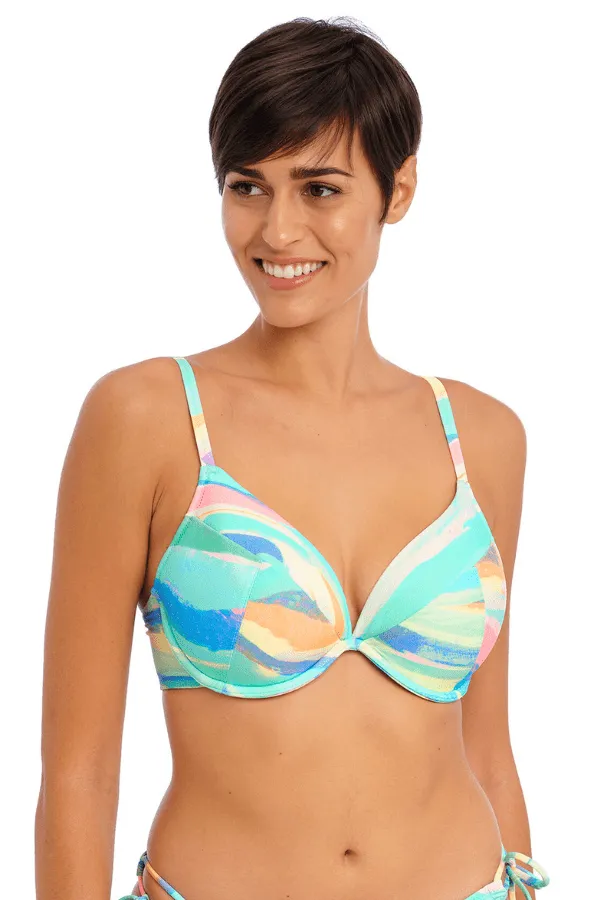 Summer Reef Plunge Bikini Top