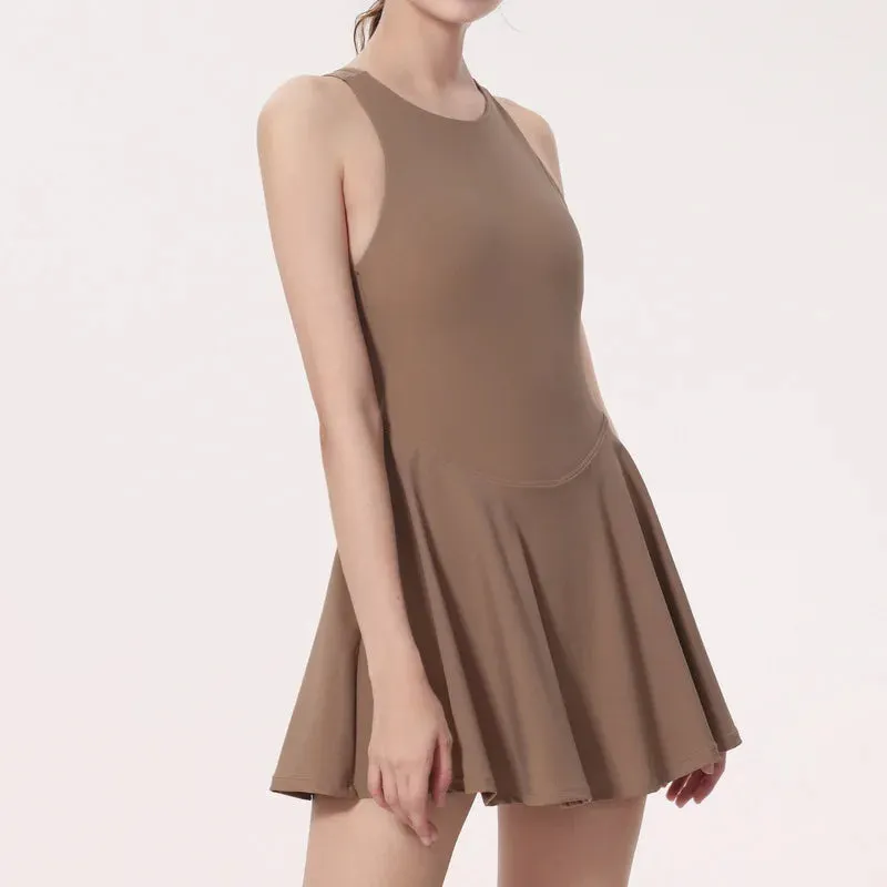 Summer Sports Dress - Quick Dry Feather Tennis Skirt
