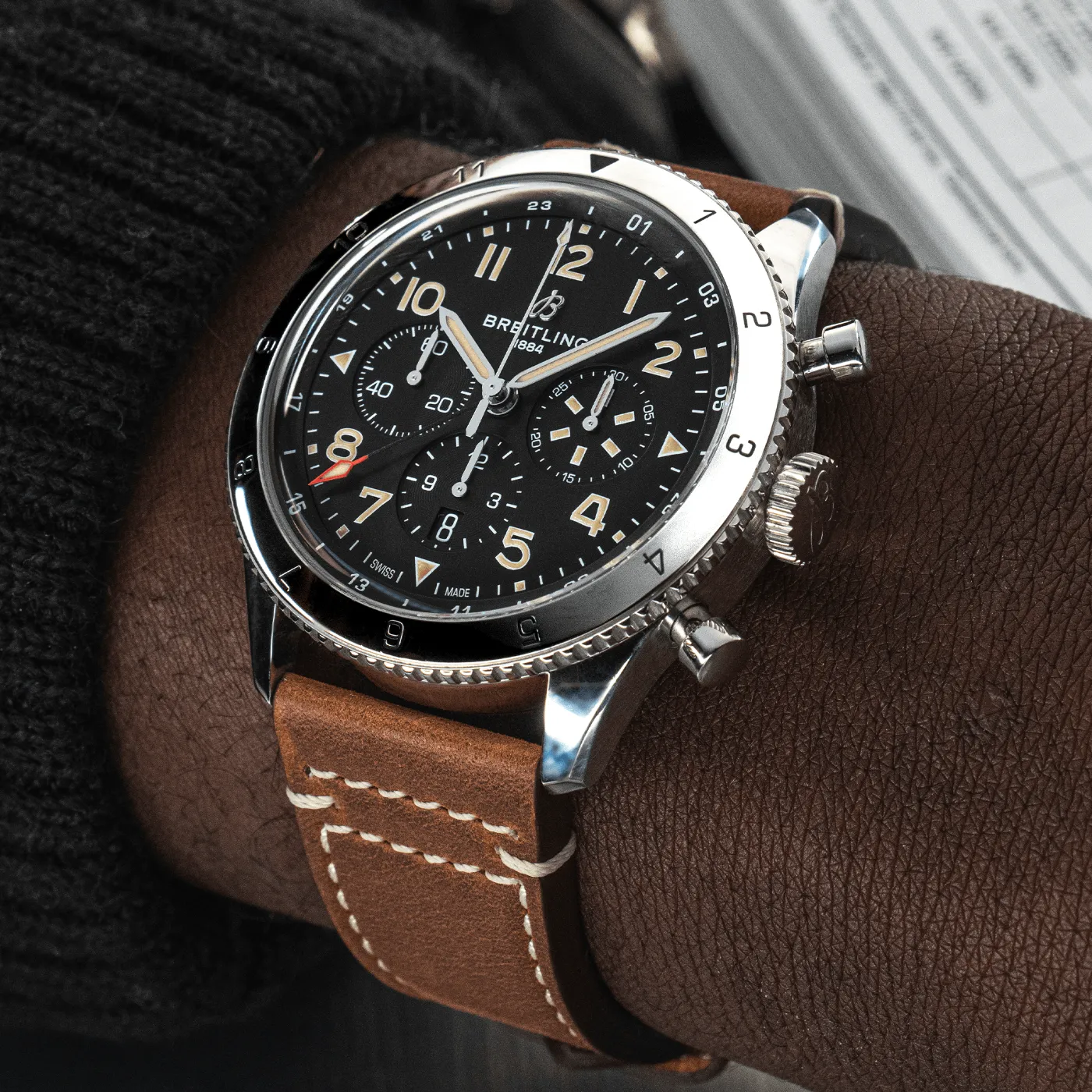 SUPER AVI B04 CHRONOGRAPH GMT 46 P-51 MUSTANG (AB04453A1B1X1)
