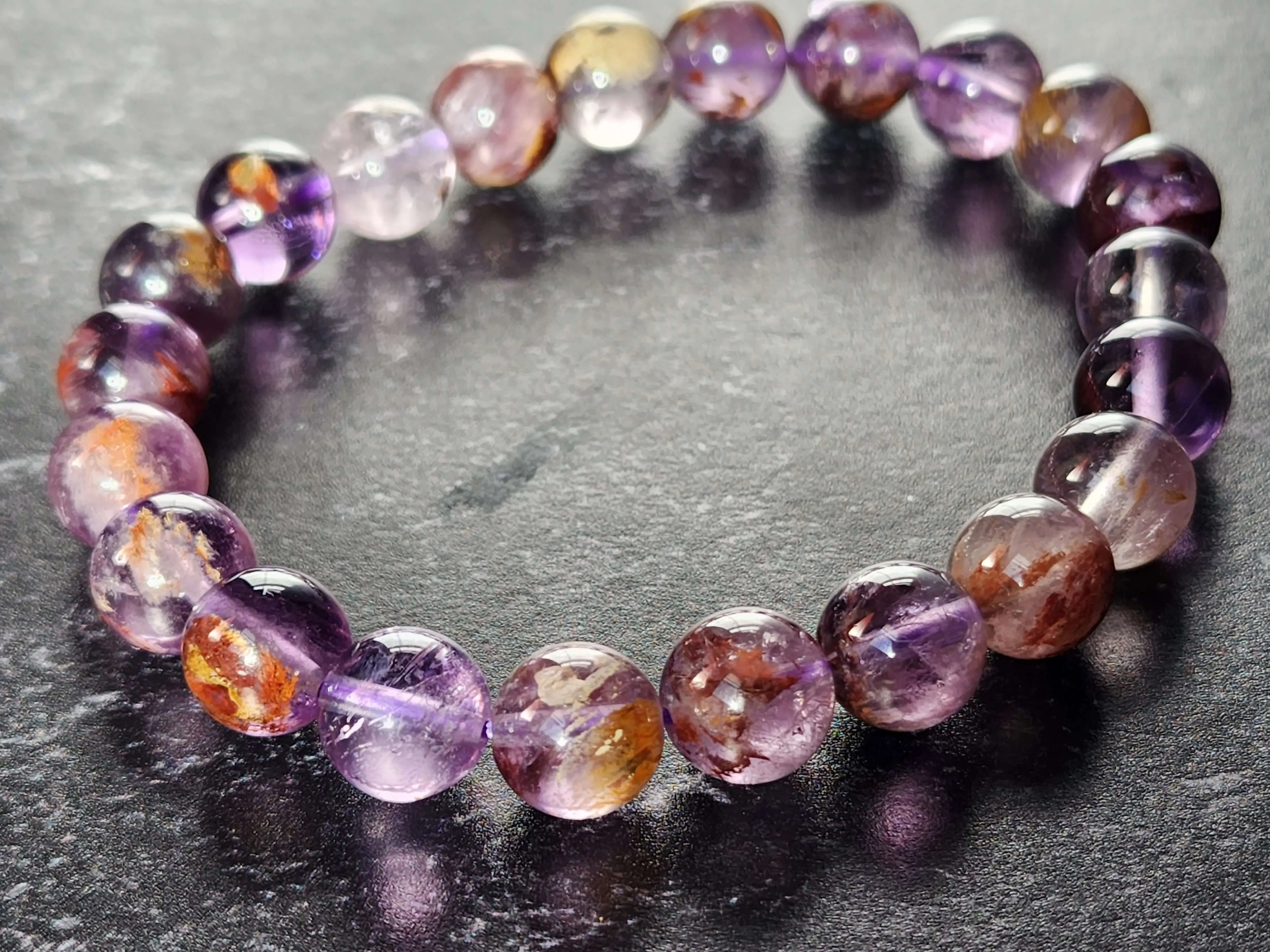 Super Seven Amethyst Bracelet