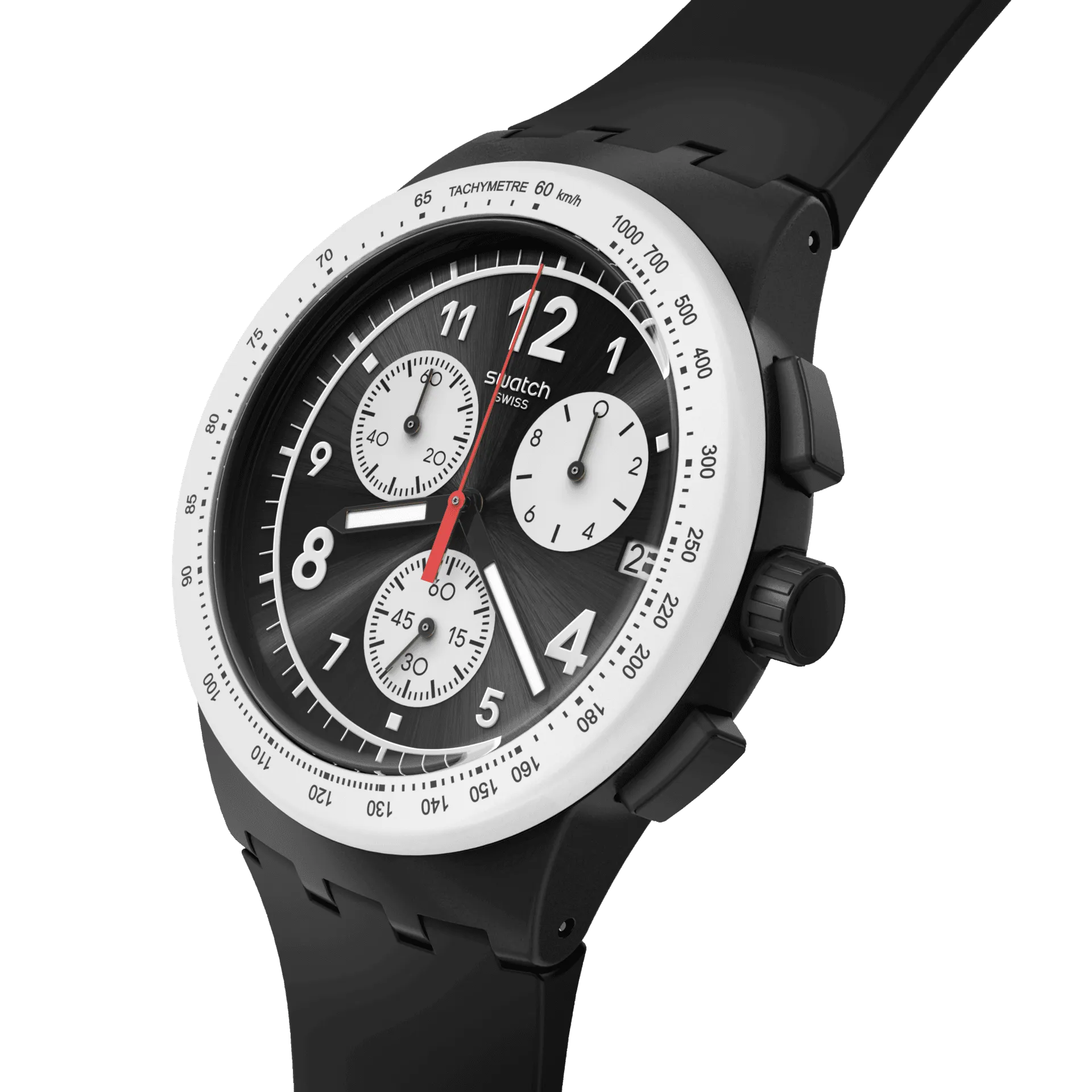 Swatch Nothing Basic About Black Originals Chrono Susb420 watch