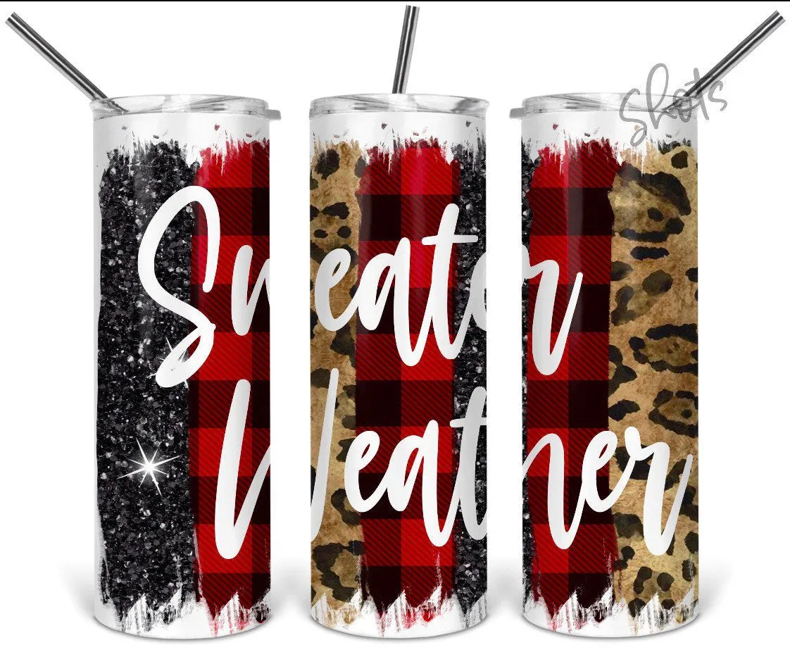 Sweater weather 20oz stainless steel Tumbler