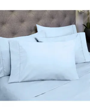 Sweet Home 4 Piece 1500 Microfiber Deep Pocket Sheet Set Aqua Blue Twin XL