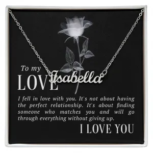 Sweetheart Name Necklace-I fell in love