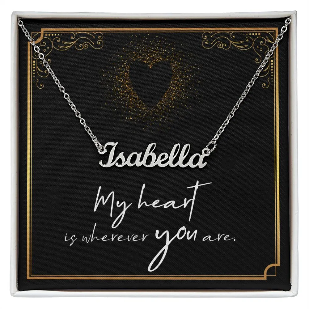 Sweetheart Name Necklace-My heart