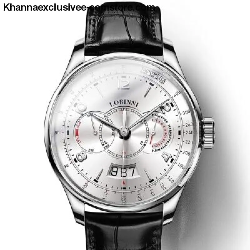 Switzerland LOBINNI Men's Luxury Sapphire Waterproof Automatic Japan Miyota Movement Wrist Watch