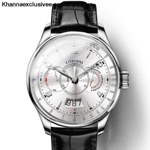 Switzerland LOBINNI Men's Luxury Sapphire Waterproof Automatic Japan Miyota Movement Wrist Watch