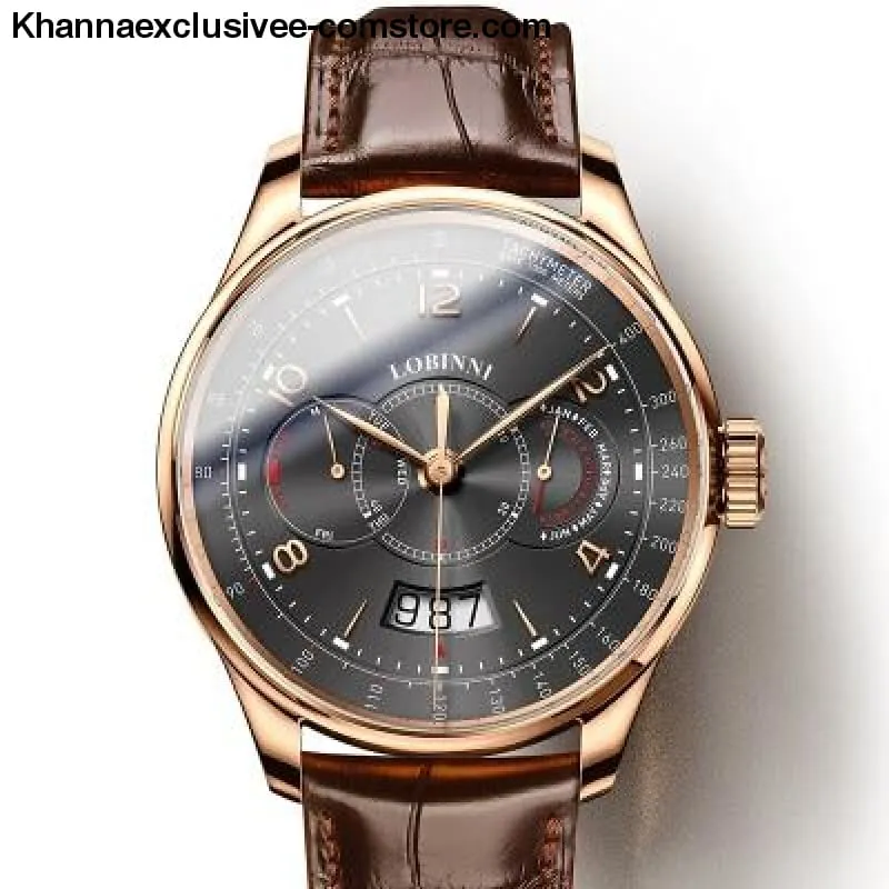 Switzerland LOBINNI Men's Luxury Sapphire Waterproof Automatic Japan Miyota Movement Wrist Watch