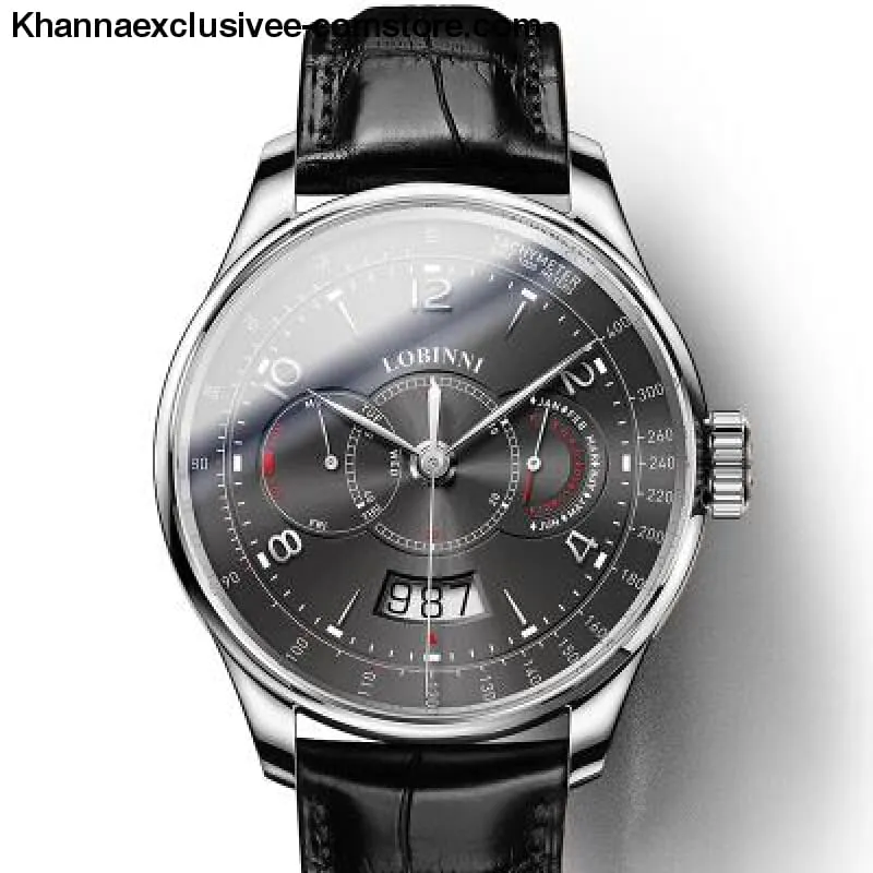 Switzerland LOBINNI Men's Luxury Sapphire Waterproof Automatic Japan Miyota Movement Wrist Watch
