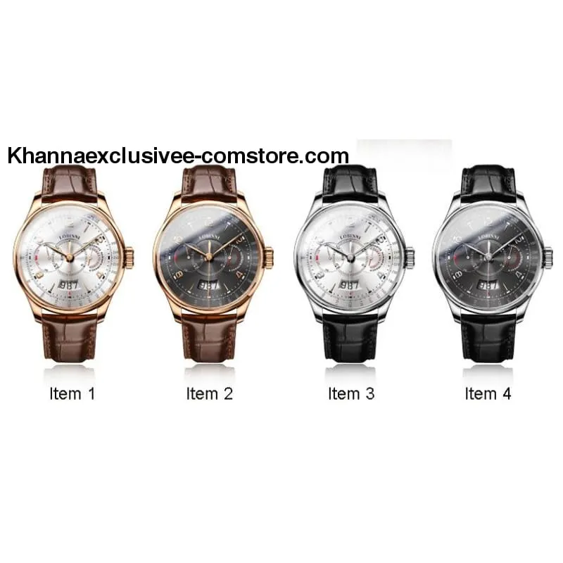 Switzerland LOBINNI Men's Luxury Sapphire Waterproof Automatic Japan Miyota Movement Wrist Watch