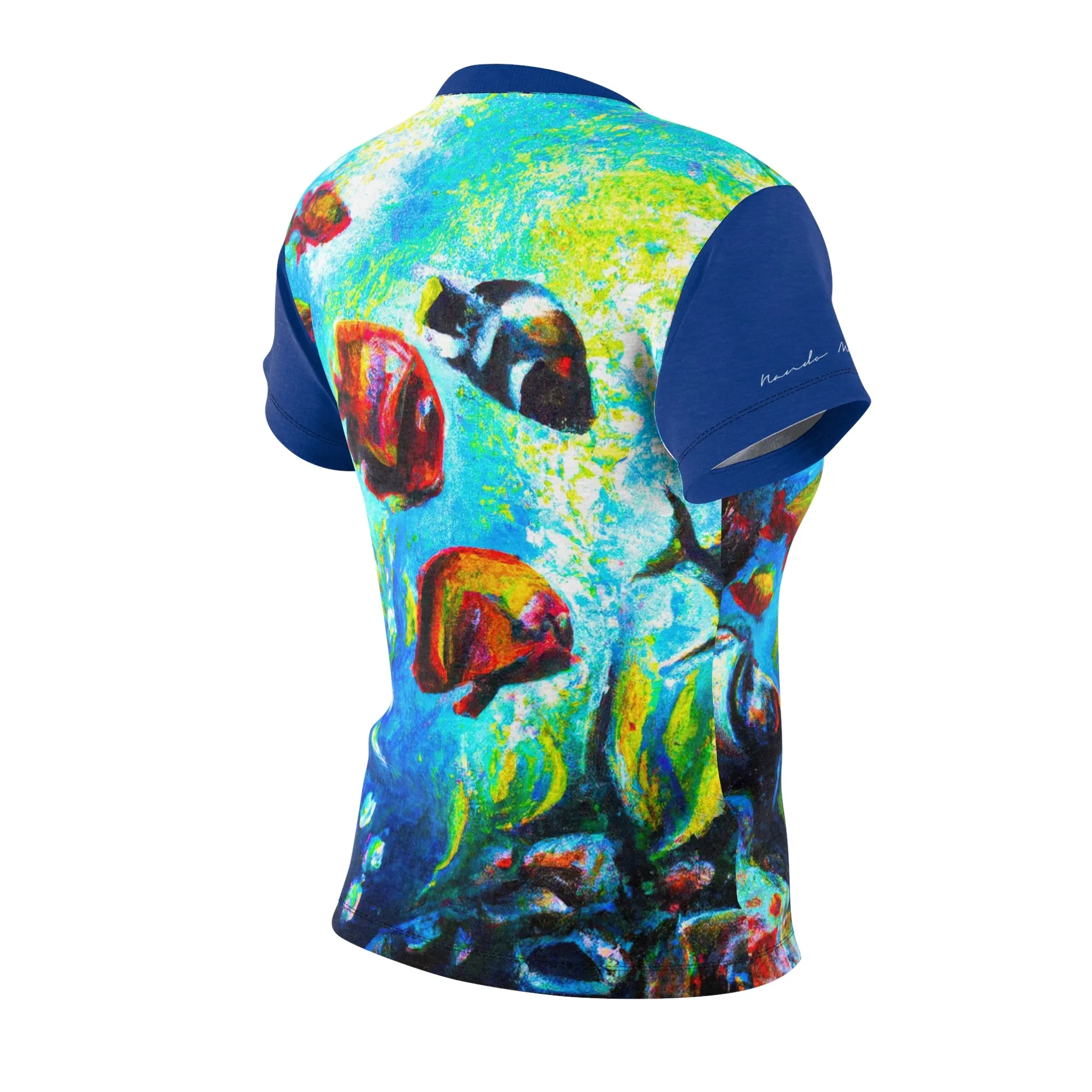T-Shirt, Blue Tropical Aquarium