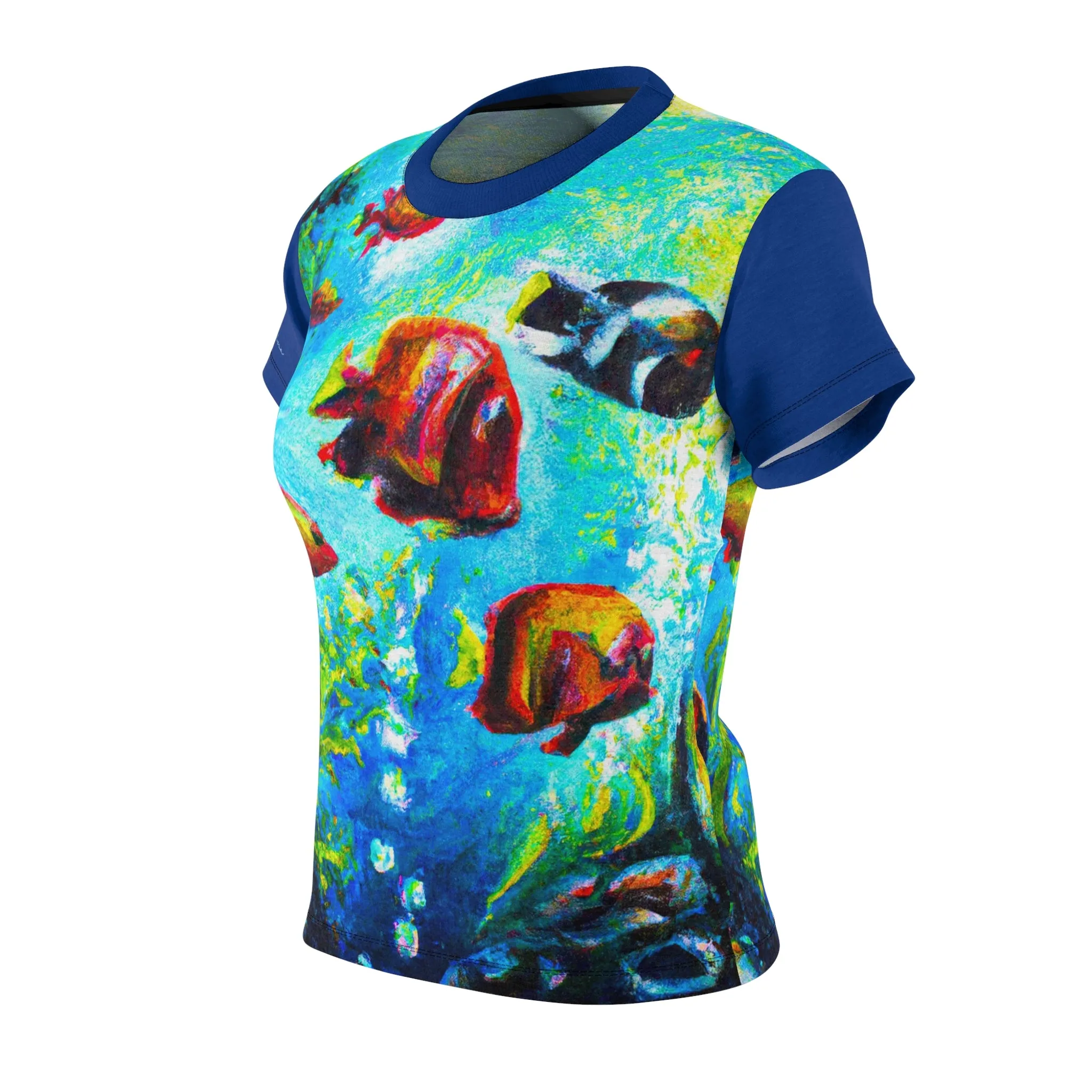 T-Shirt, Blue Tropical Aquarium