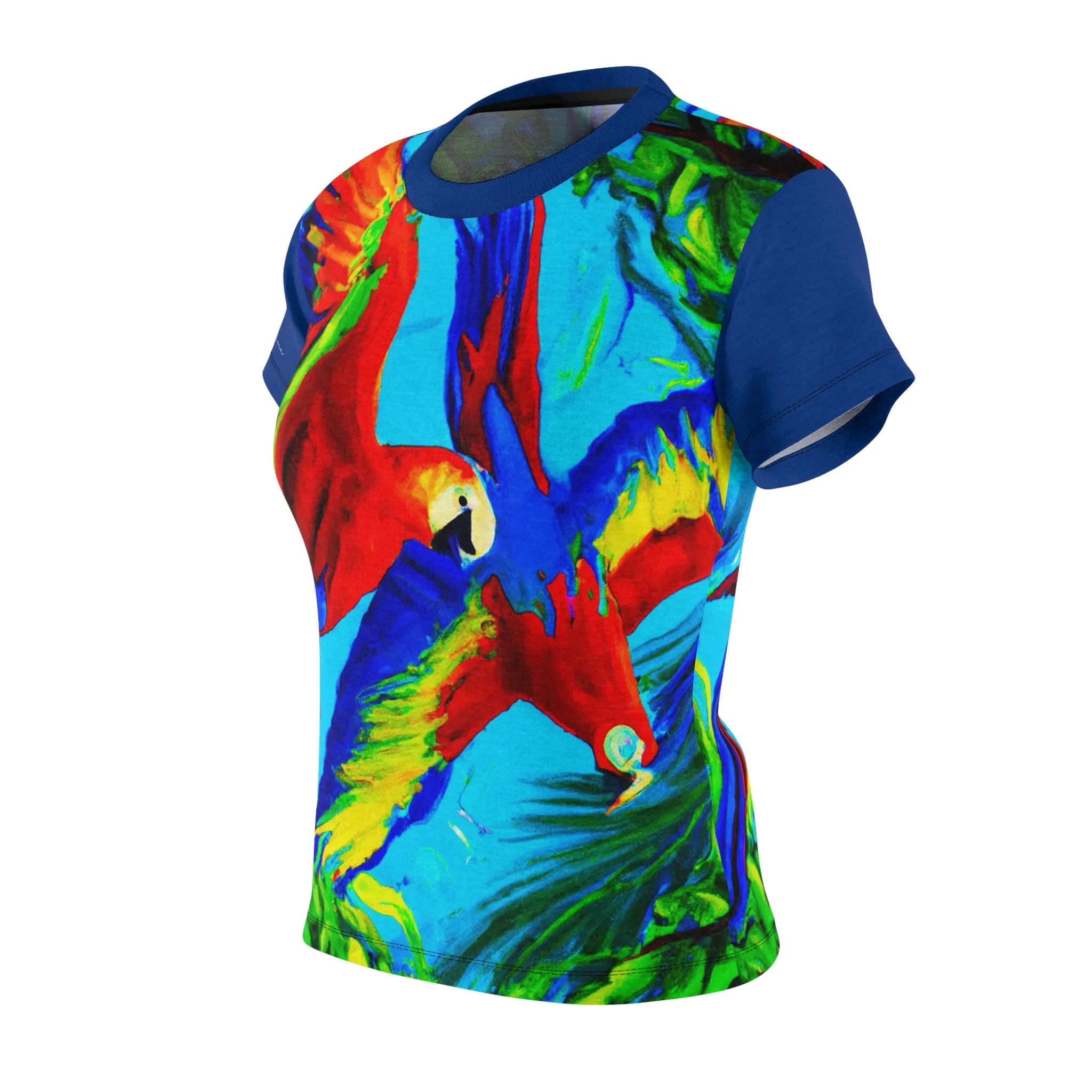 T-Shirt, Blue Tropical Macaw