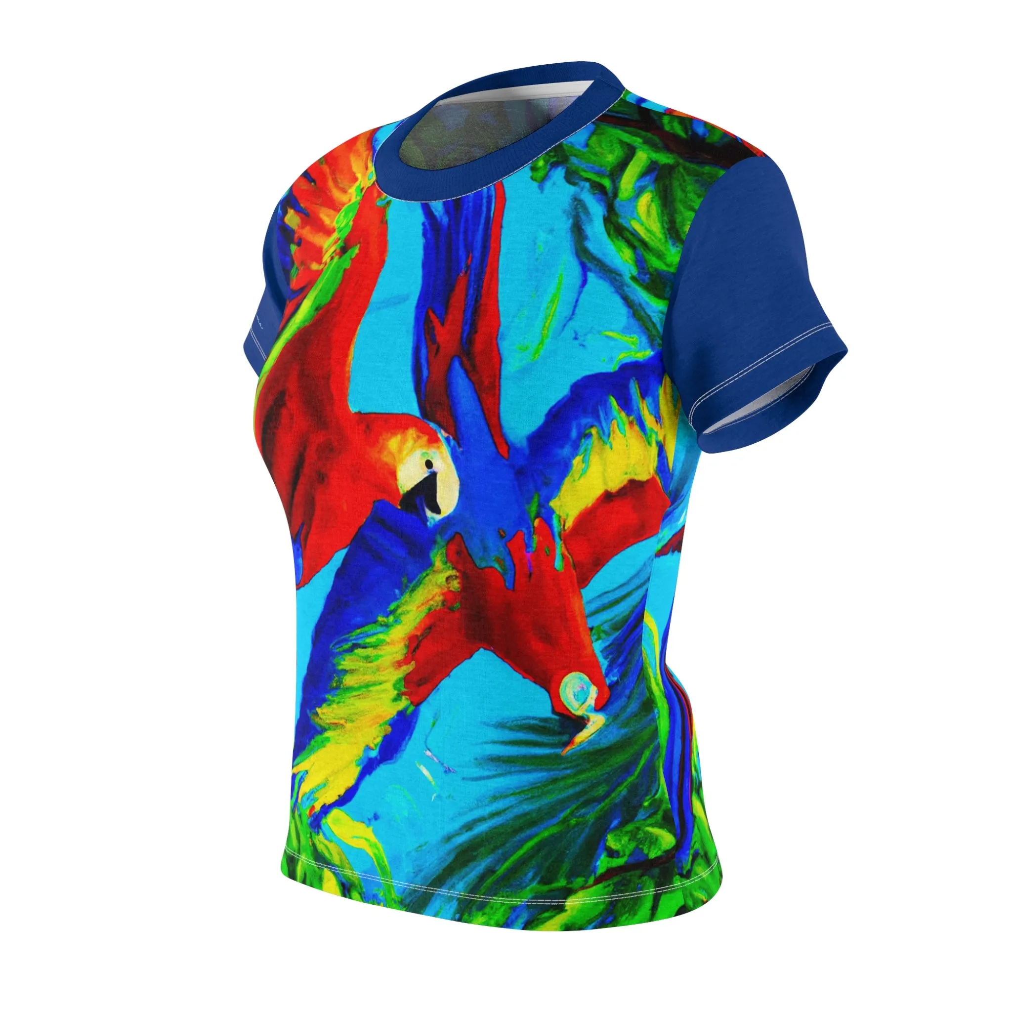 T-Shirt, Blue Tropical Macaw