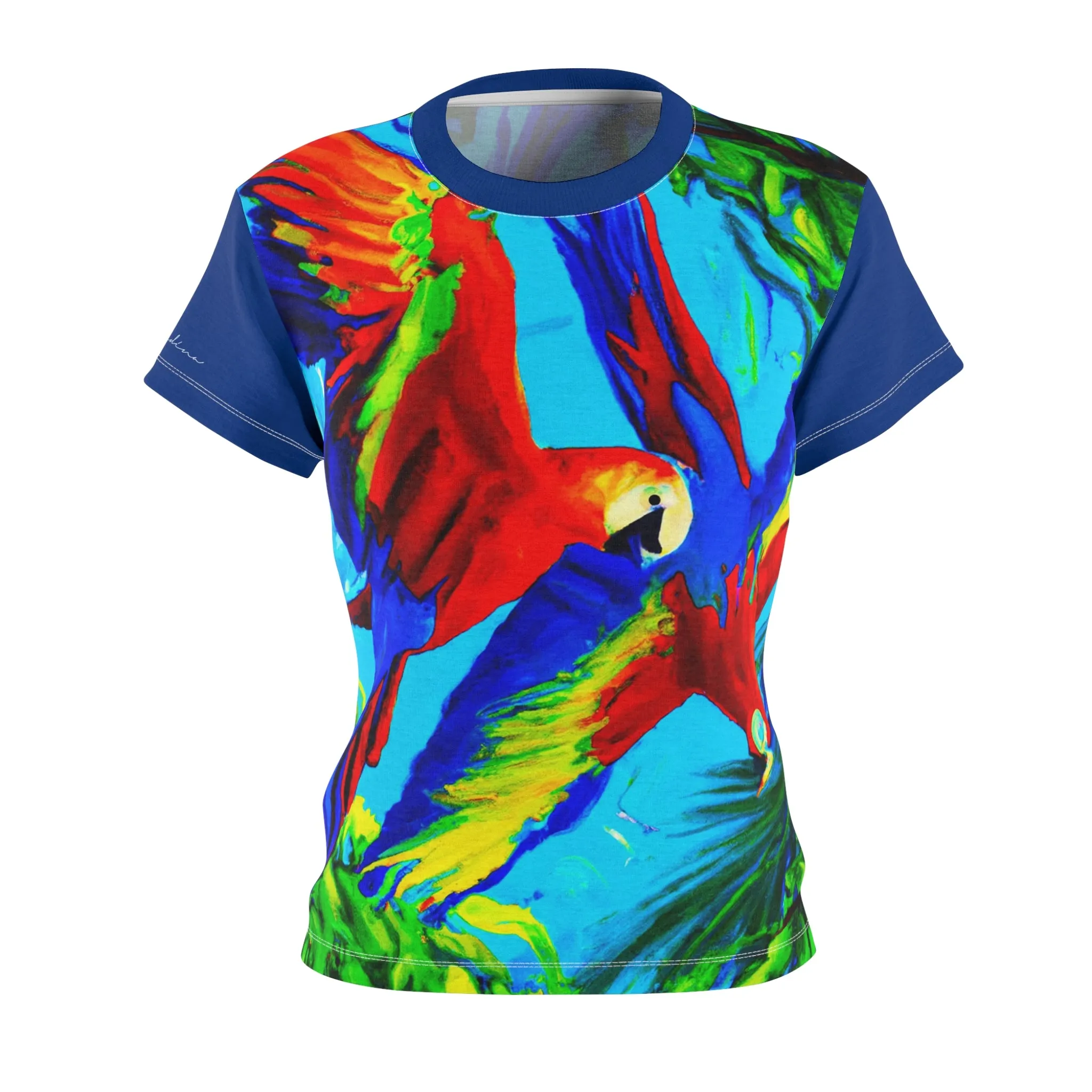 T-Shirt, Blue Tropical Macaw