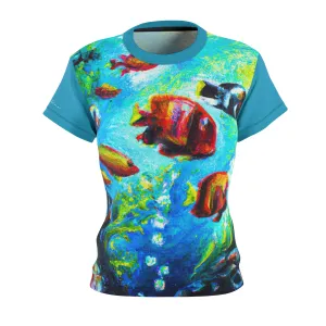 T-Shirt, Turquoise Tropical Aquarium