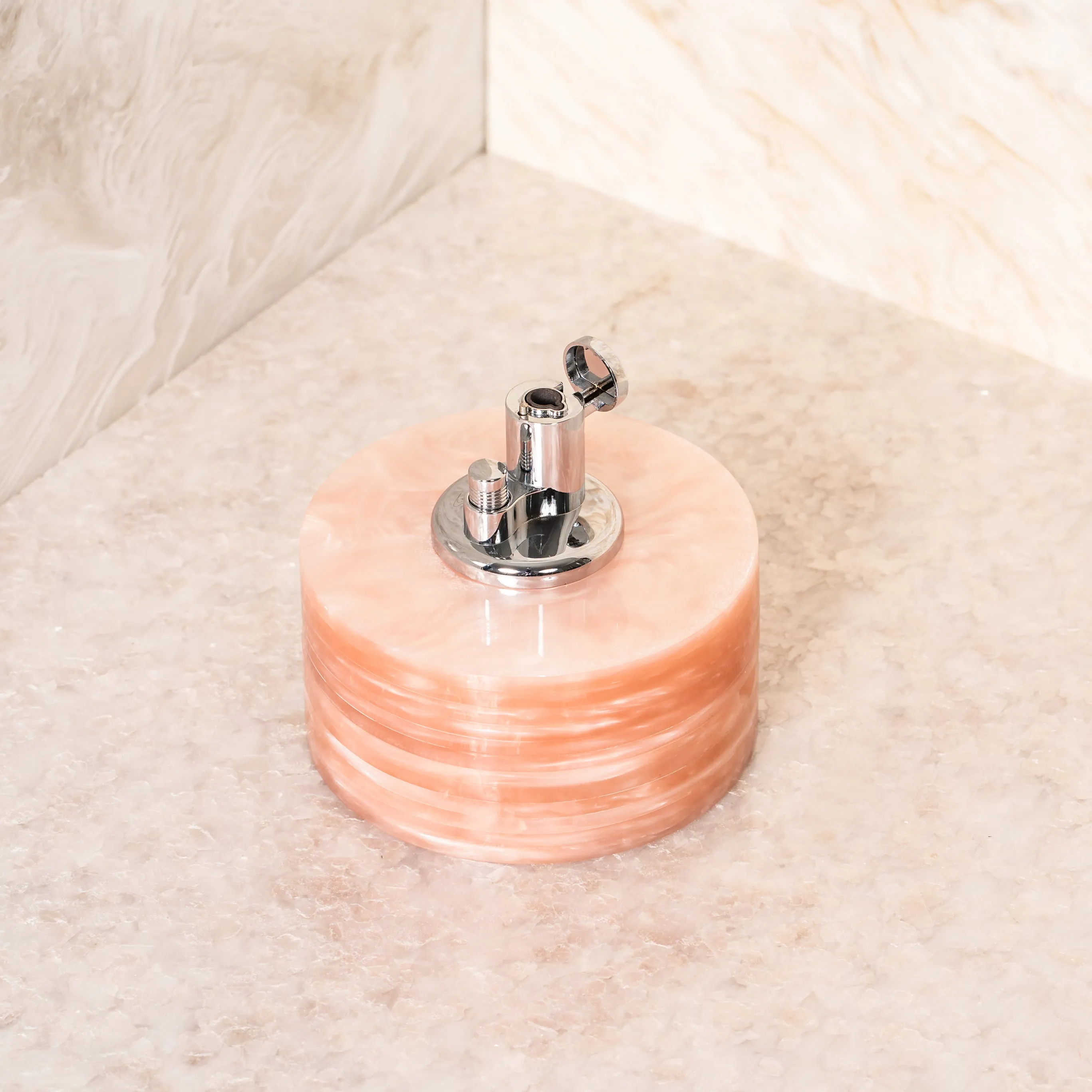 Tabletop Lighter in Rose Quartz