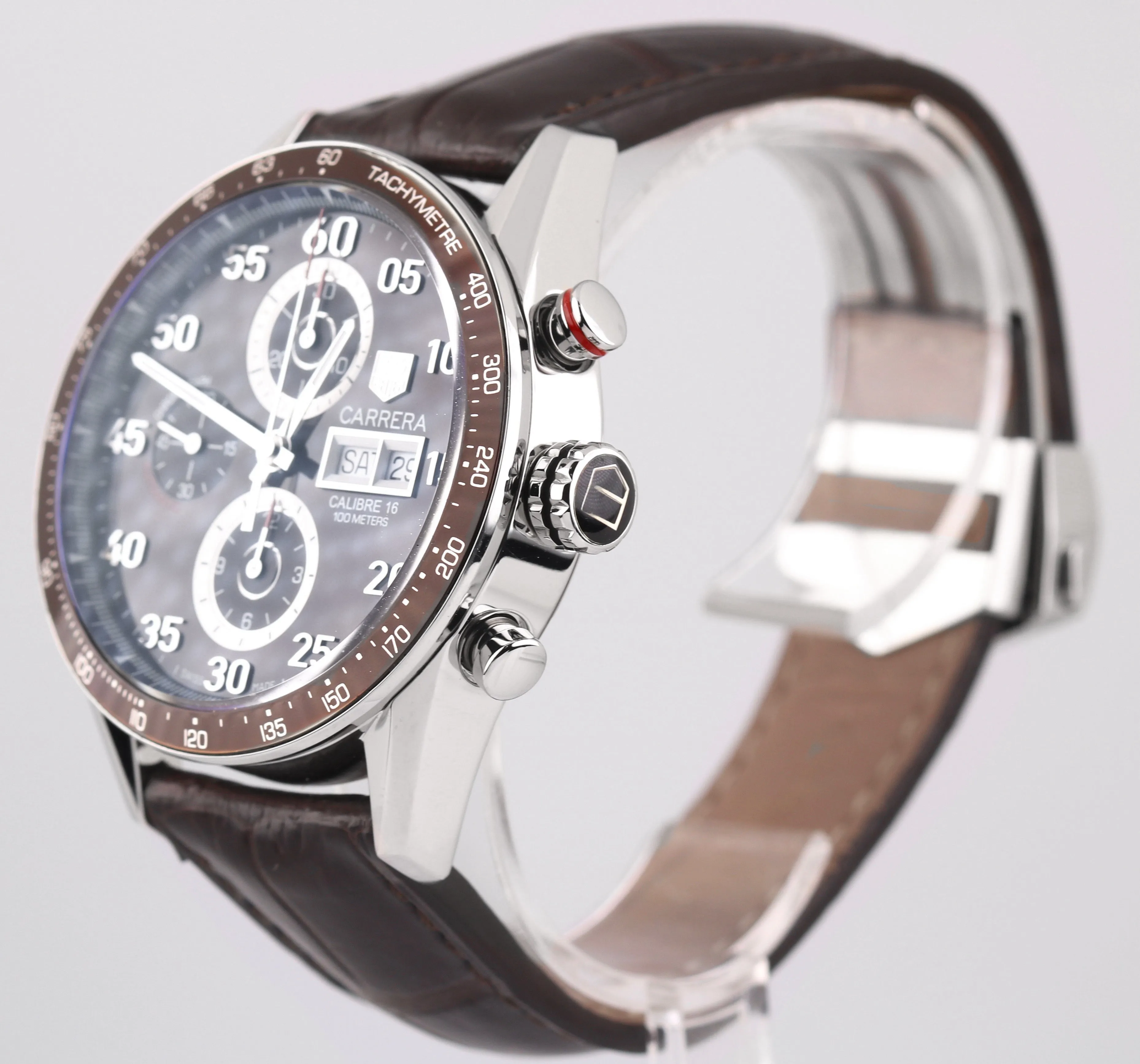 Tag Heuer Carrera Calibre 16 Chocolate Automatic Chronograph CV2A12-0 43mm Watch