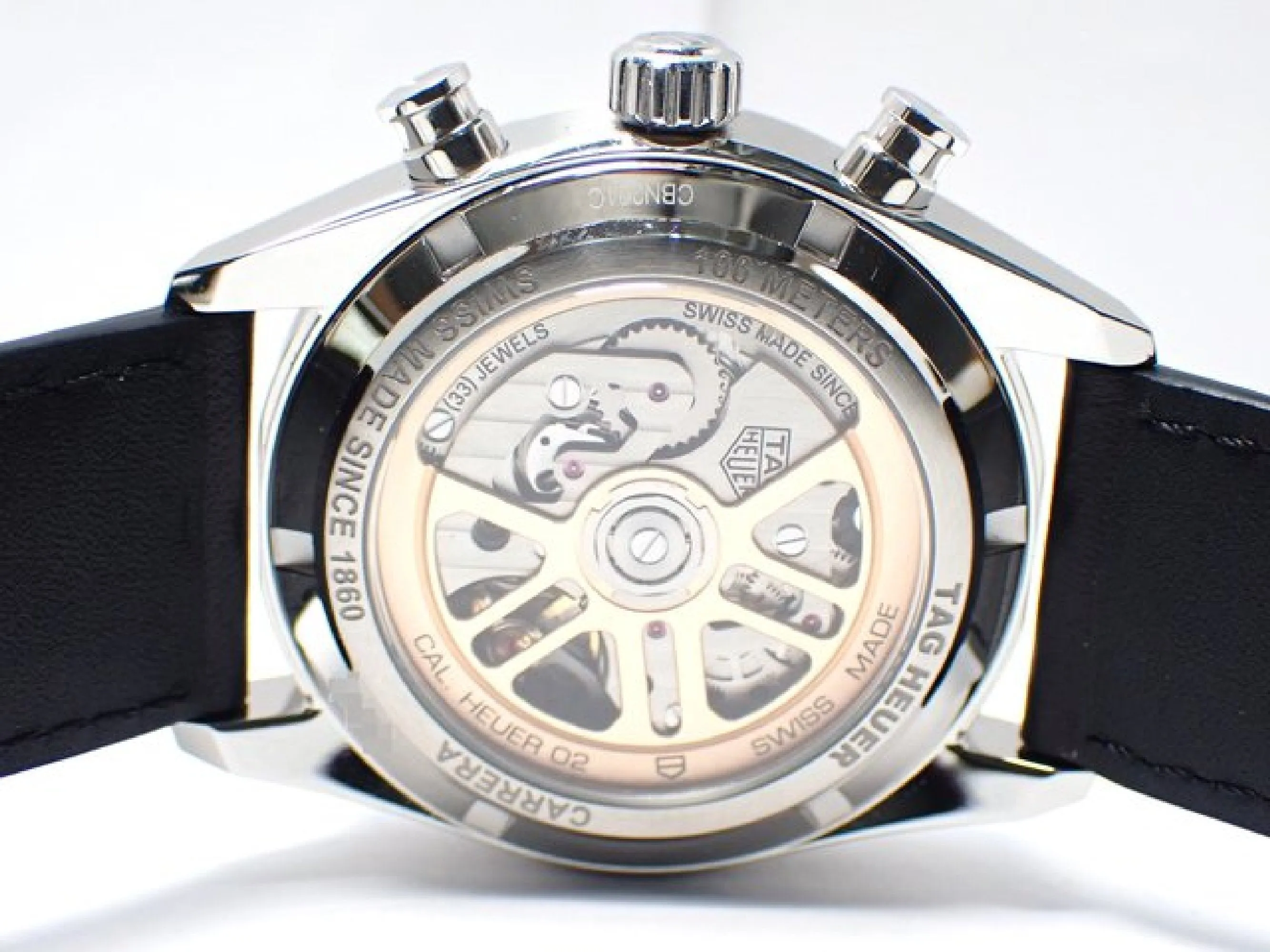 TAG HEUER Carrera Calibre02 Chronograph orange Gradation Genuine goods Mens 174751870