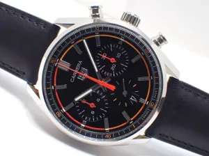 TAG HEUER Carrera Calibre02 Chronograph orange Gradation Genuine goods Mens 174751870