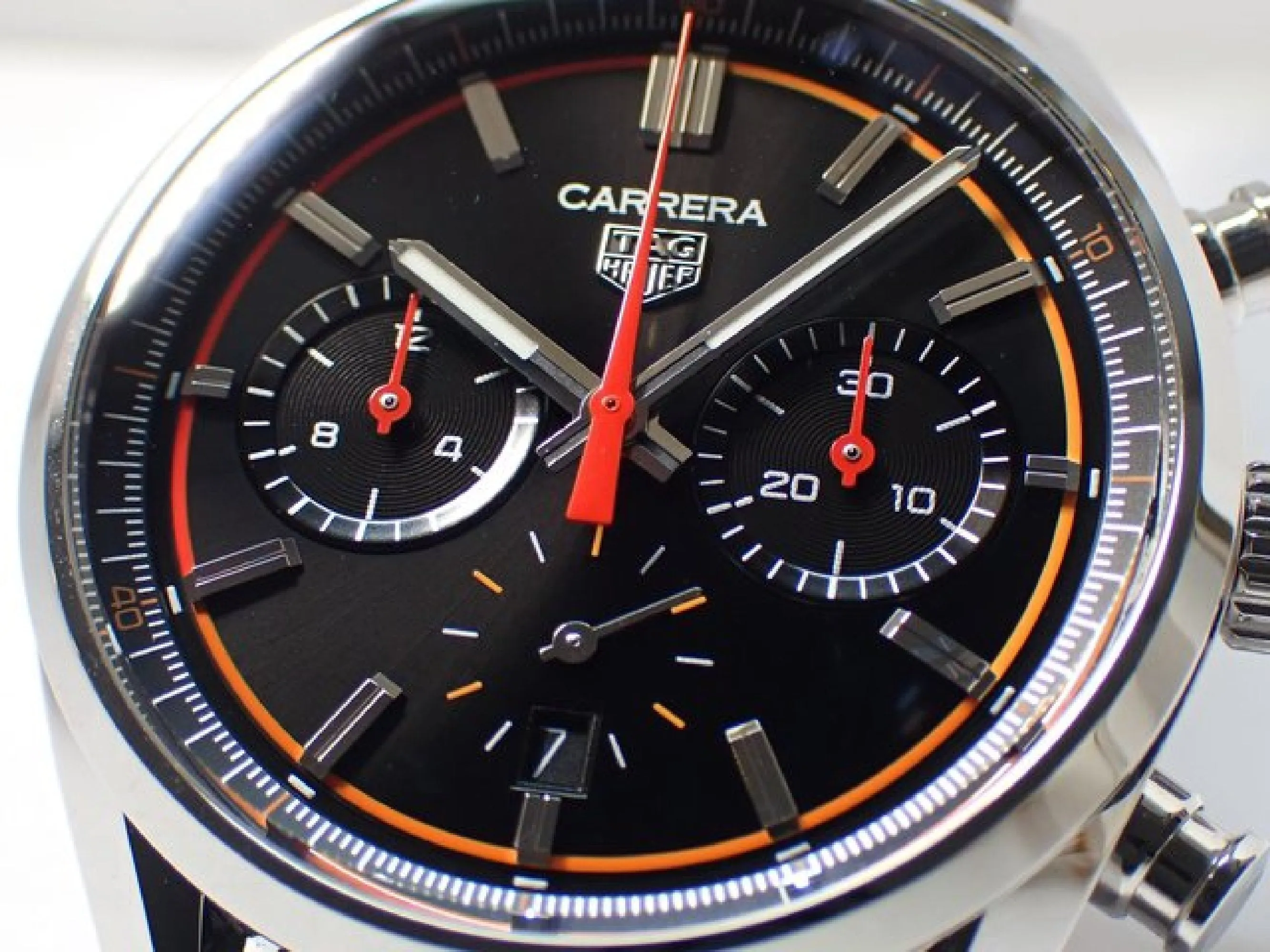TAG HEUER Carrera Calibre02 Chronograph orange Gradation Genuine goods Mens 174751870