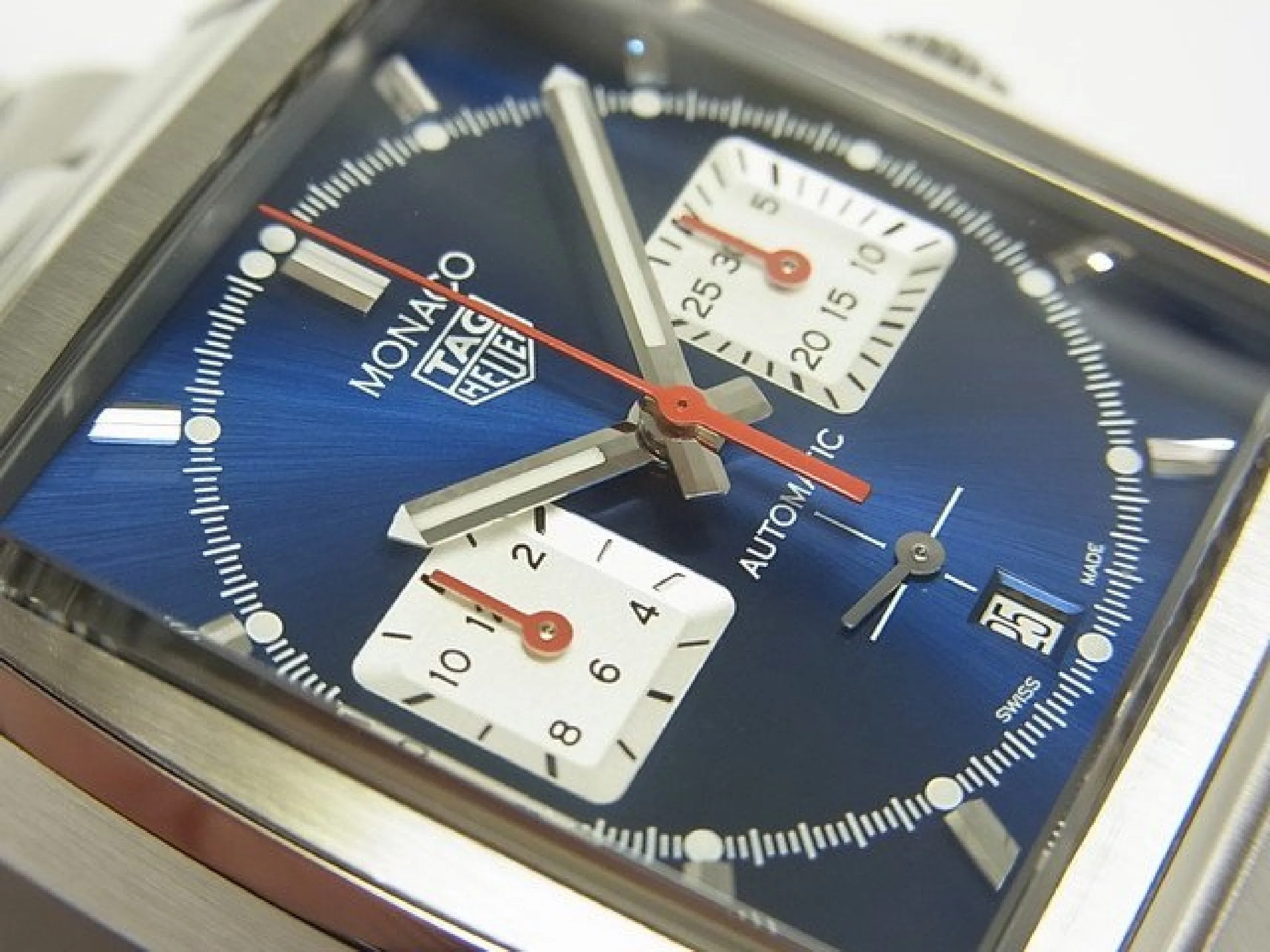 TAG HEUER Monaco Chronograph Heuer02 blue Ref.CBL2111 Mens 181562714