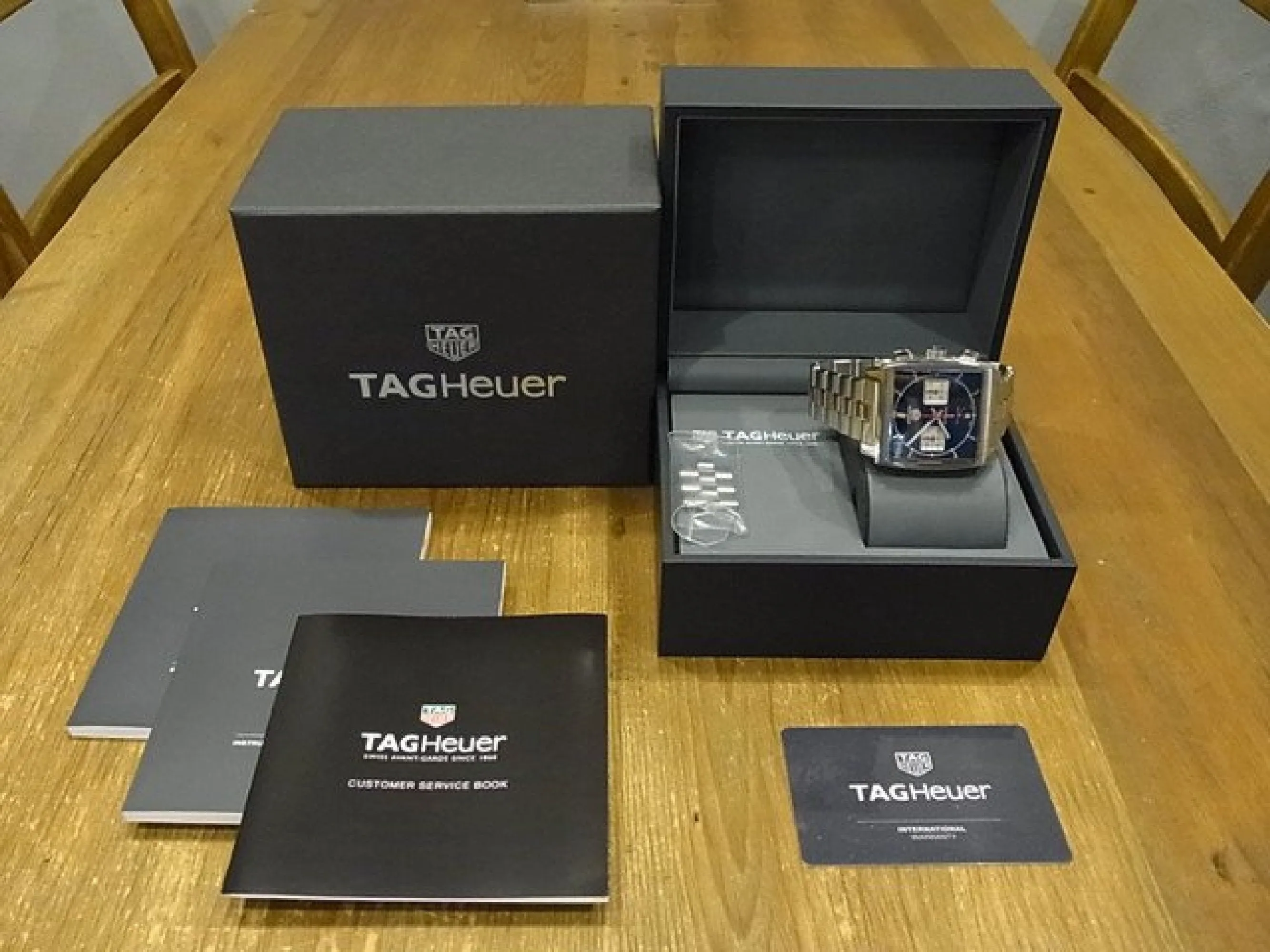 TAG HEUER Monaco Chronograph Heuer02 blue Ref.CBL2111 Mens 181562714