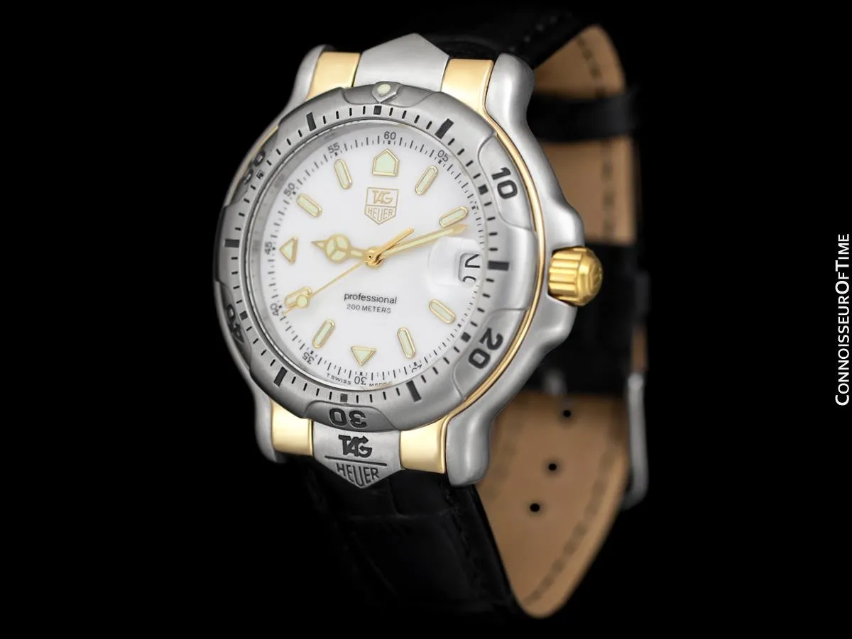 TAG Heuer Professional 6000 Mens Divers Watch - Stainless Steel & 18K Gold - WH1251