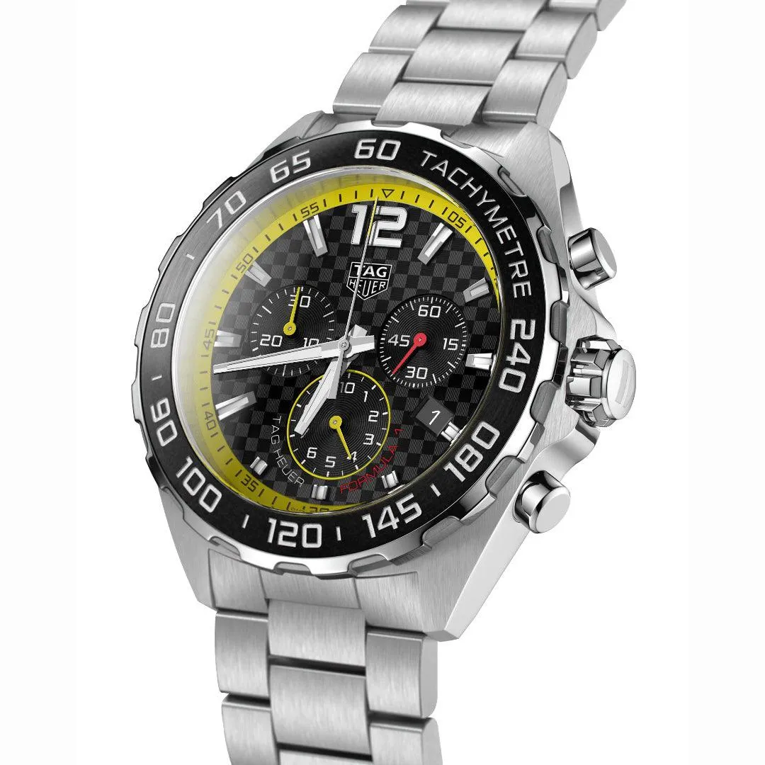 Tag Heuer watch Formula 1 43mm Black chronograph quartz steel caz101ac.ba0842