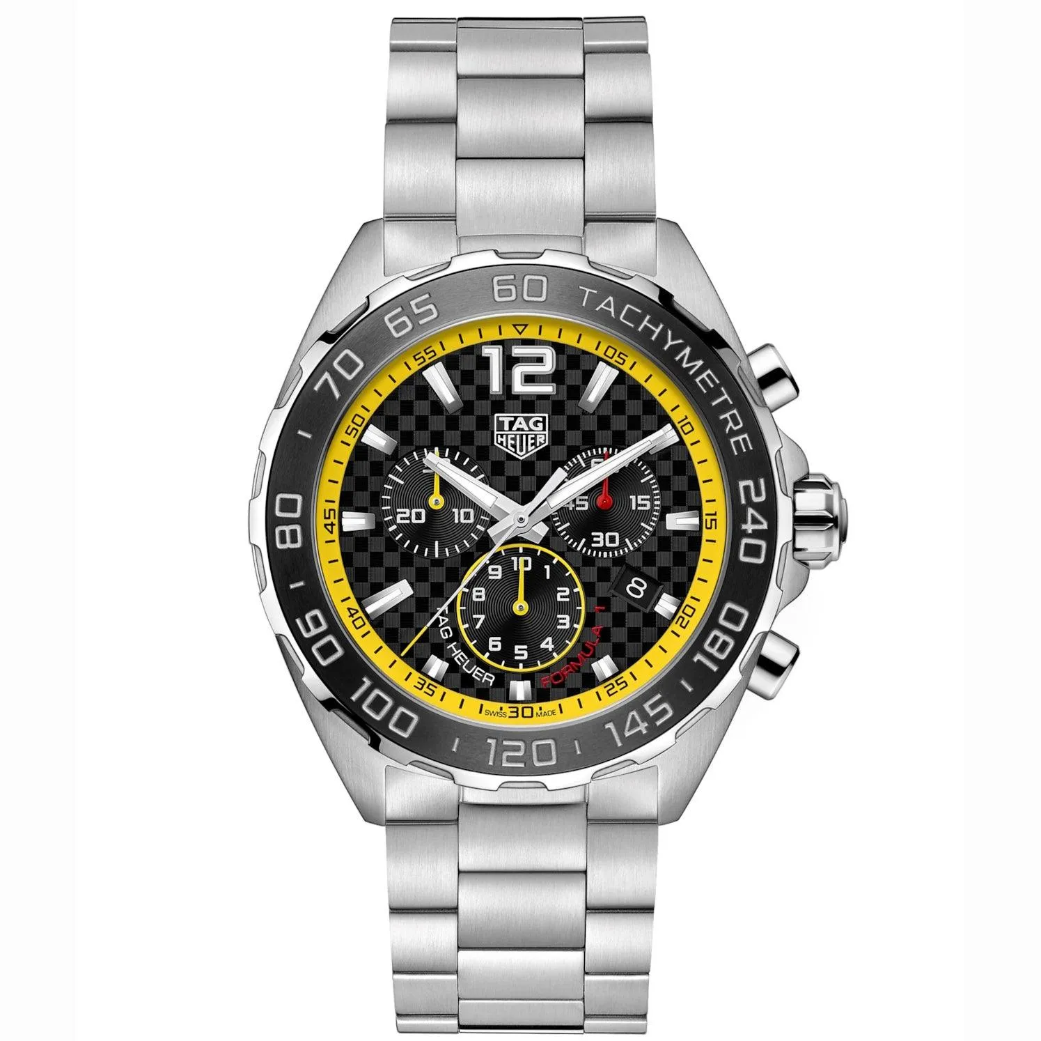 Tag Heuer watch Formula 1 43mm Black chronograph quartz steel caz101ac.ba0842