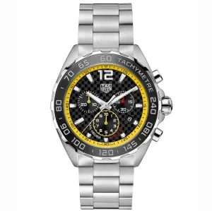Tag Heuer watch Formula 1 43mm Black chronograph quartz steel caz101ac.ba0842