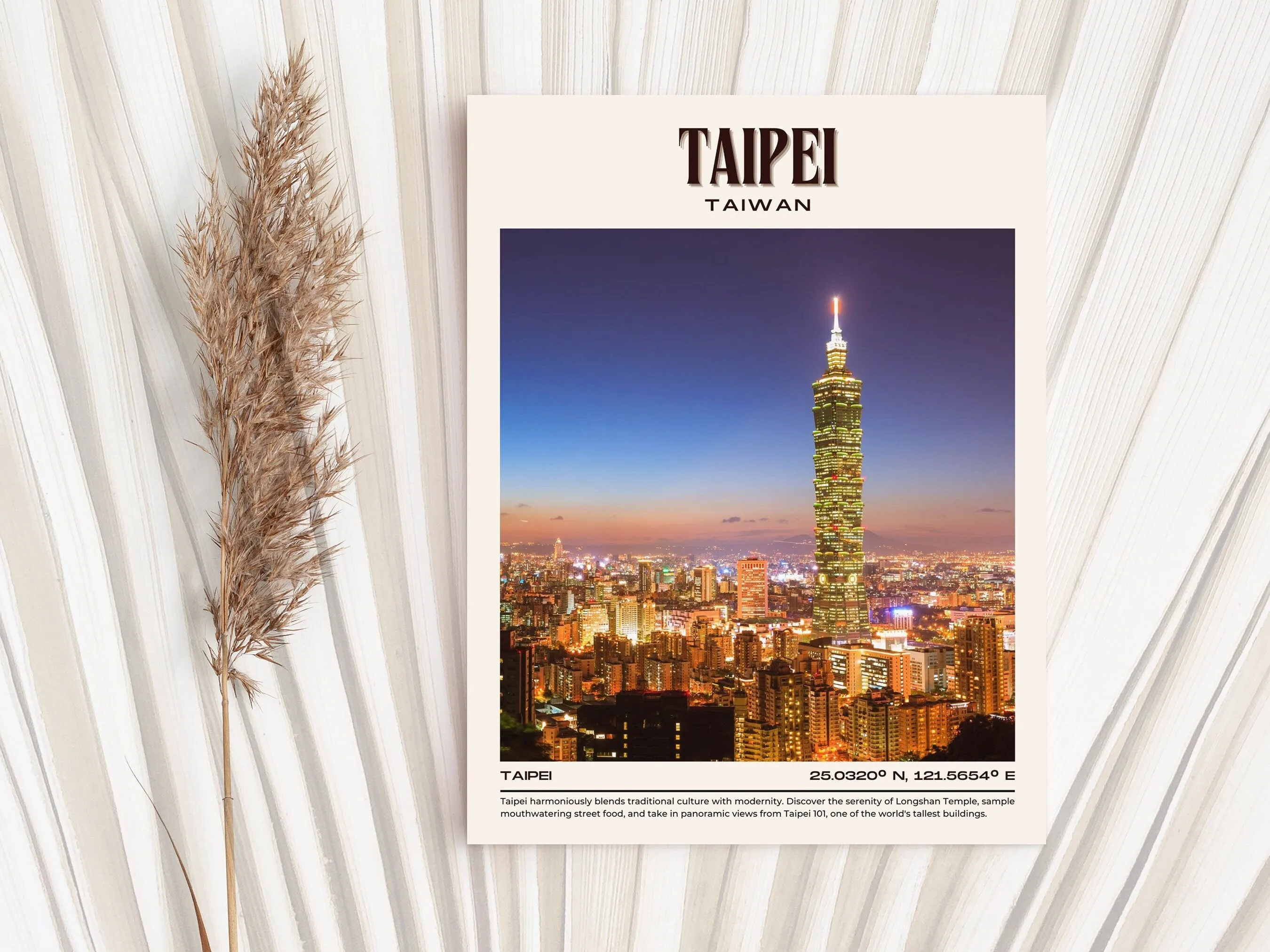 Taipei Vintage Wall Art, Taiwan